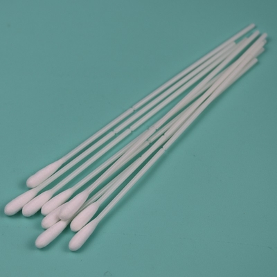 150mm ABS Stick Cotton Bud Swab Pengumpulan Sampel Oral Swab dengan Titik Patah