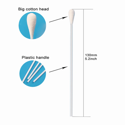 130mm steril kapas sekali pakai swab EO sterilisasi untuk Pengumpulan Sampel