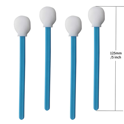 708 Long Handle Foam Swab Round Foam Tip Swab Untuk Pembersihan Presisi