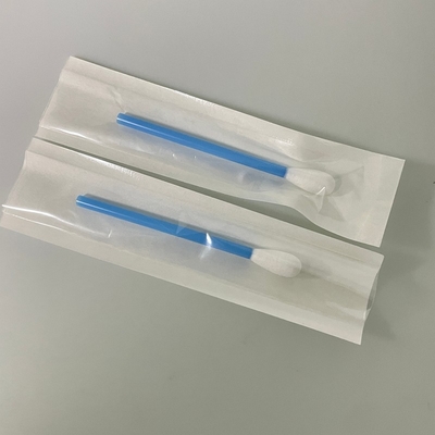 Blue Hollow Stick Cotton Swab Untuk Membersihkan Instrumen Medis