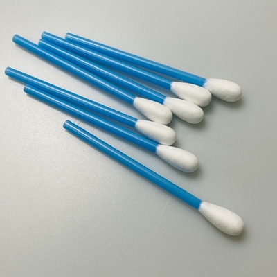 Blue Hollow Stick Cotton Swab Untuk Membersihkan Instrumen Medis