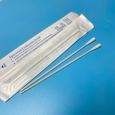Sampel Pengumpulan Sampel Panjang 15cm Sampel Pengambilan Sampel Tenggorokan Swab Dengan Titik Patah 30mm