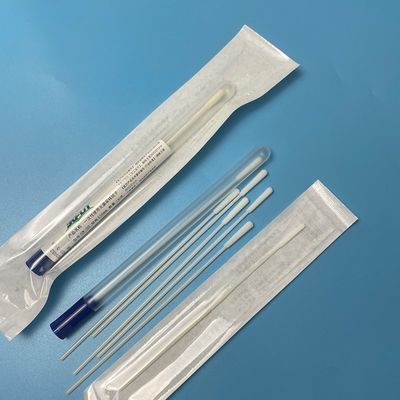 150mm Panjang Steril EO Foam Sampling Swabs untuk Pengumpulan Sampel Bebas kuman yang Aman