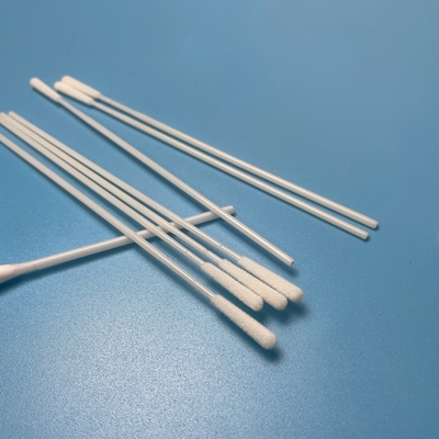 Sampel Pengumpulan Sampel Panjang 15cm Sampel Pengambilan Sampel Tenggorokan Swab Dengan Titik Patah 30mm