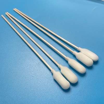 Foam Tip Steril Disposable Sampling Swab EO Sterilisasi dengan Stick Kayu