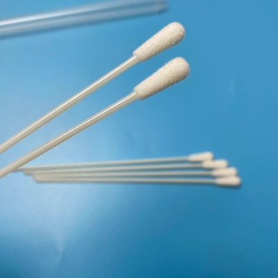 145mm panjang OEM sekali pakai steril Swab Tidak ada titik putus 6mm Kepala Pengumpulan Swab