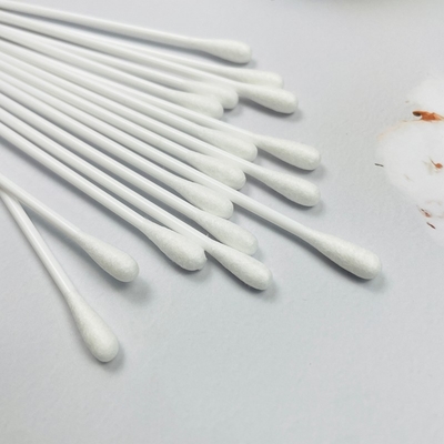 6 Inch Cotton Tipped Swab Medical Disposable Sampling Swab dengan Solid PP Handle