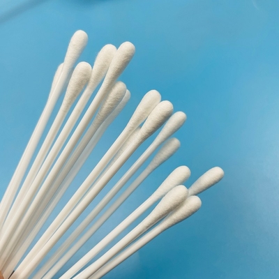 6 Inch Cotton Tipped Swab Medical Disposable Sampling Swab dengan Solid PP Handle