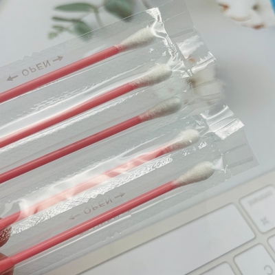 Swab Baja Salon Profesional Dipulangkan Secara Individual Tip Bulat / Menunjuk Untuk Ekstensi Lash Spa Penggunaan