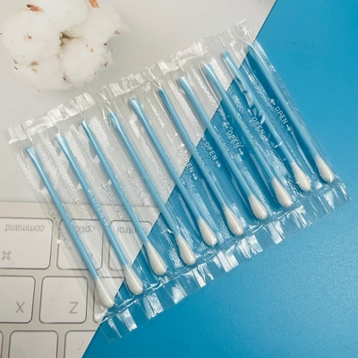 Swab Baja Salon Profesional Dipulangkan Secara Individual Tip Bulat / Menunjuk Untuk Ekstensi Lash Spa Penggunaan