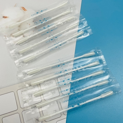 Swab Baja Salon Profesional Dipulangkan Secara Individual Tip Bulat / Menunjuk Untuk Ekstensi Lash Spa Penggunaan