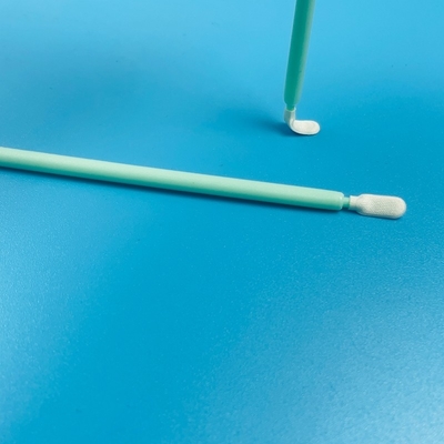 1mm Ketebalan Polyester Fleksibel Swab Tipped Kamar Bersih Lint Bebas Pembersih Stick