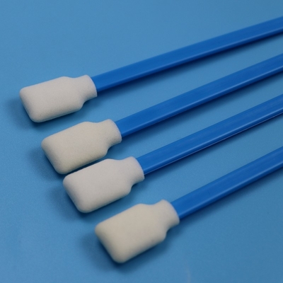 707 LintFree Square Sponge Stick Printer Mimaki Pembersih Swab busa dengan pegangan biru