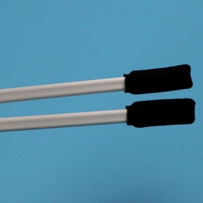 TX712 Lint Free Black Square Sponge Stick White Handle Rectangular Cleanroom Foam Swab untuk Pembersihan Printer
