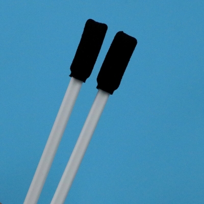 TX712 Lint Free Black Square Sponge Stick White Handle Rectangular Cleanroom Foam Swab untuk Pembersihan Printer