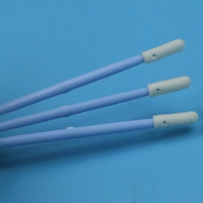 TX742 Lint Free Blue Handle Double Ended Mini Sponge Stick Compressed Small Cleanroom Foam Swab untuk Pembersihan Detil