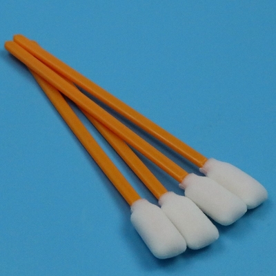 5 " Lint Free Rectangular Foam Swab Orange Stick Inkjet Printer Pembersih Foam Swab untuk Cleanroom