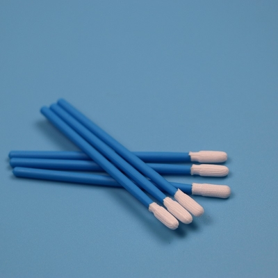 TX743 Lint Free Knitted Small ESD Cleanroom Swab Factory Cleaning Polyester Swab Stick