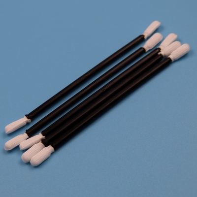 Lint Free Black Handle Double Ended Cleanroom Swab Car Cleaning Polyester Swab Stick