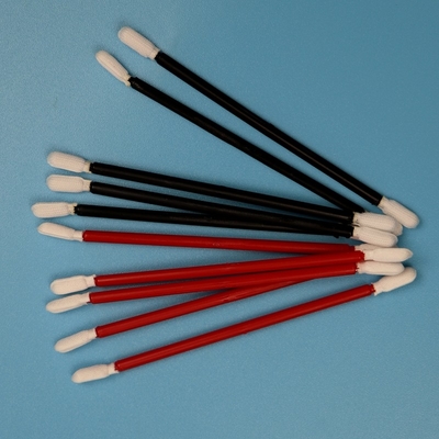 Lint Free Black Handle Double Ended Cleanroom Swab Car Cleaning Polyester Swab Stick
