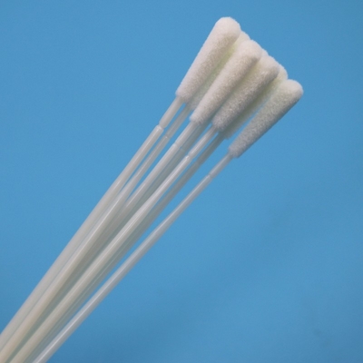ABS Stick Disposable Flocked Nylon Oral Swab Steril Sampel Pengumpulan Swab