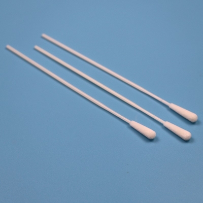 ABS Stick Disposable Flocked Nylon Oral Swab Steril Sampel Pengumpulan Swab