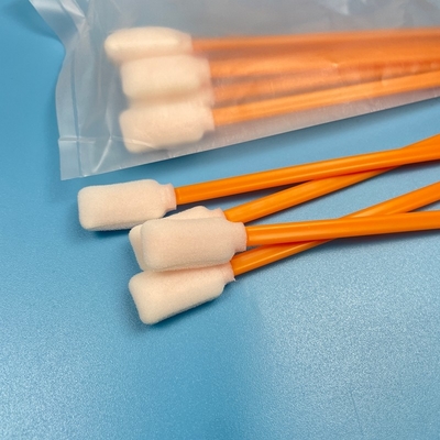 Swab pembersih busa profesional dengan pegangan polipropilena