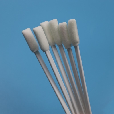 TX712 Lint Free Putih PP Stick 10mm persegi panjang Cleanroom Swab Printer Membersihkan ESD Foam Swab