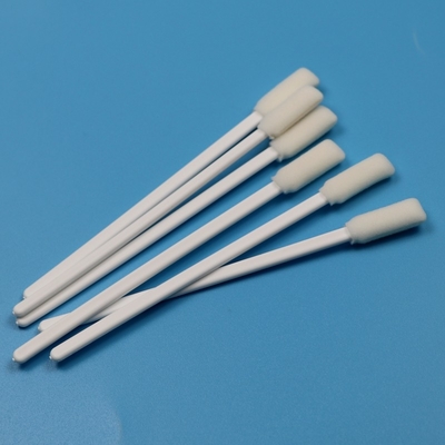 TX712 Lint Free Putih PP Stick 10mm persegi panjang Cleanroom Swab Printer Membersihkan ESD Foam Swab