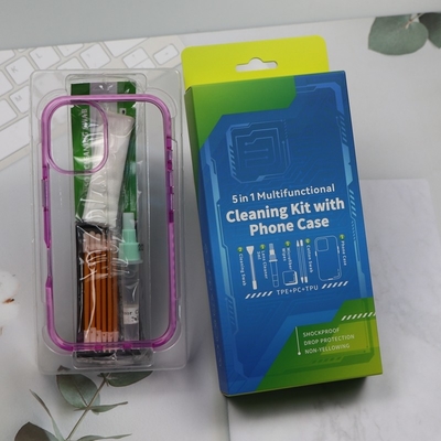 5 in 1 Pembersih Ponsel Swab Foam kecil Kit Pembersih Layar Ponsel Kit Pembersih Ponsel dengan Kasus Ponsel