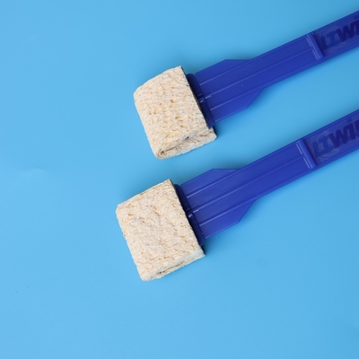 Penyerapan Tinggi Sponge Stick Cellulose persegi panjang Koleksi Sampel Sponge Swab Stick-mounted Applicator