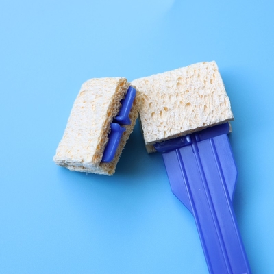 Penyerapan Tinggi Sponge Stick Cellulose persegi panjang Koleksi Sampel Sponge Swab Stick-mounted Applicator