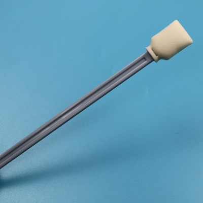 228mm Lint Free Blue Long Handle Swab Ruang Bersih persegi panjang Swab Foam Printer Format Besar