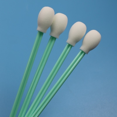 180mm Lint Free Extra Long Handle Round Sponge Cleanroom Swab Printer Pembersih Swab busa Bulat