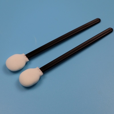 708 Lint Free Black Handle Sponge Stick Lingkaran Kamar Bersih Swab Perawatan Mobil Lollipop Swab busa