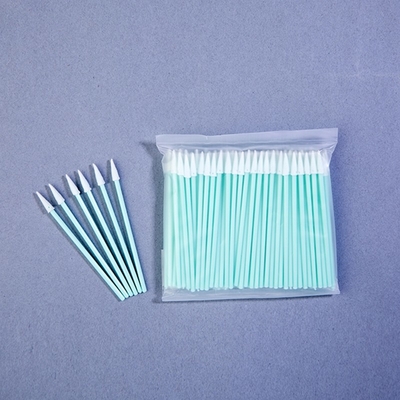 TX750 Tipe Sharp Foam Tip Swabs 76mm Panjang Penghapusan debu Swab Industri Bebas Lint