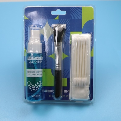 3 in 1 Microfiber Wipes Kit pembersih Camra dengan cairan Kit pembersih layar dengan cairan