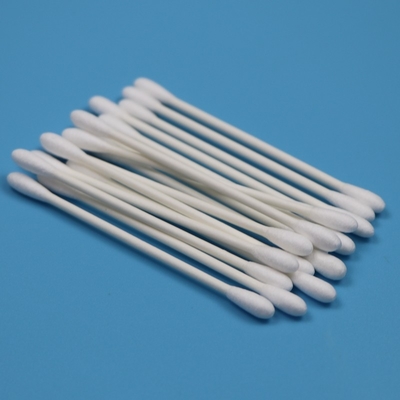 CA-002 ramah lingkungan Qtips ujung ganda Pembersihan Industri Katun Bud Kamar Bersih Swab Katun