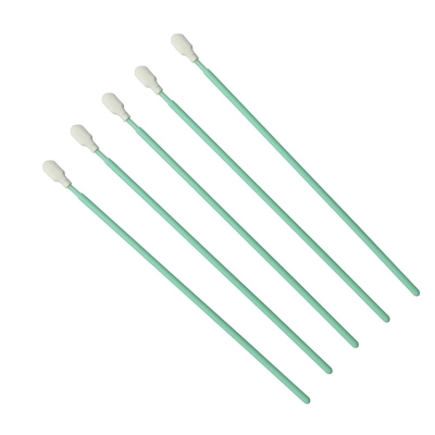 TX761 LINT GRATIS Green Stick Pembersih Optik Polyester Polyester ESD Cleanroom Swab