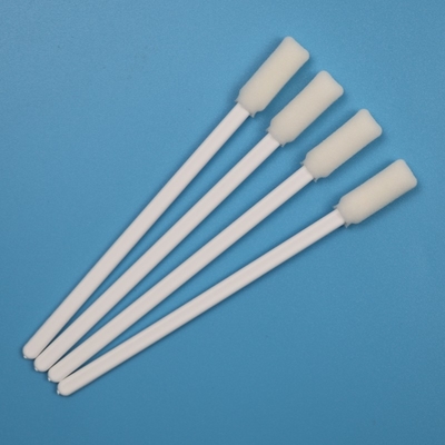 TX712 Dalam stok Green Stick Swab persegi panjang Detail Precision Cleaning ESD Foam Swab untuk Cleanroom