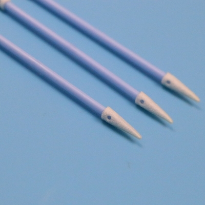 Blue Handle Double Ended Pointed Sponge Detail Swab Precision Cleaning Foam Swab untuk Kamar Bersih