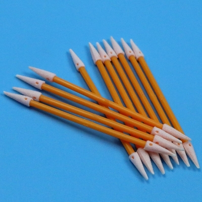 Lint Bebas Orange Stick Double Ended Sponge Pointed Detail Swab Cleanroom Swab busa