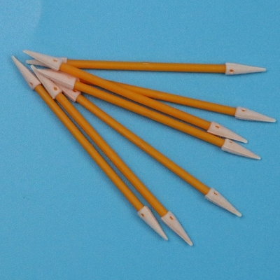 Lint Bebas Orange Stick Double Ended Sponge Pointed Detail Swab Cleanroom Swab busa