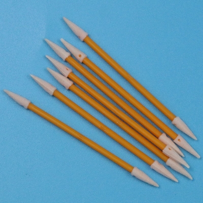 Lint Bebas Orange Stick Double Ended Sponge Pointed Detail Swab Cleanroom Swab busa
