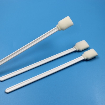 Lint Free 228mm Extra Long Handle Sponge persegi panjang Detail Swab Printer Pembersih Swab busa