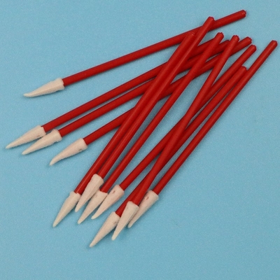 Lint Free Red PP Stick Foam Detail Swab Microfiber Car Cleaning Swab Kit Untuk Pembersihan Presisi