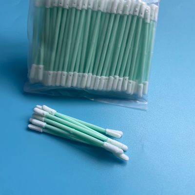 Kapas Busa Ujung Ganda 72mm - Ujung Kecil 3.8x3.4mm - untuk Bantalan Solder PCB, Pin Konektor & Residu Chip - 100pcs