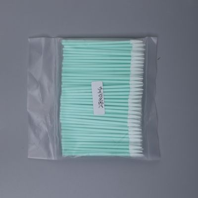 Swab Polyester Titik tajam untuk Elektronik Lensa Optik PCB Keyboard Gap Cleaning High Absorbency 75mm