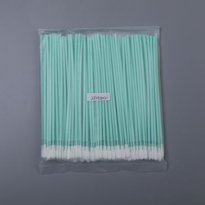 TX761 Cleanroom Poliester Swab dengan Ujung Bebas Serat dan Pegangan PP Tahan Lama untuk Pembersihan PCB dan Lensa Optik 6.6 Inci 100 Buah