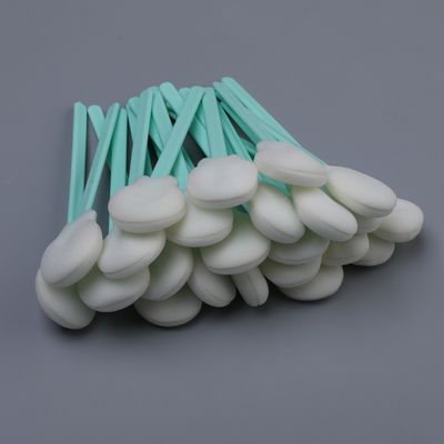 Swab spons panjang 128mm dengan desain ujung bulat untuk pembersihan presisi - 50 pcs per paket